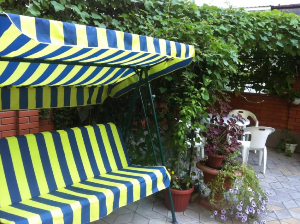 Двухместная комната с двумя кроватями, большой балкон