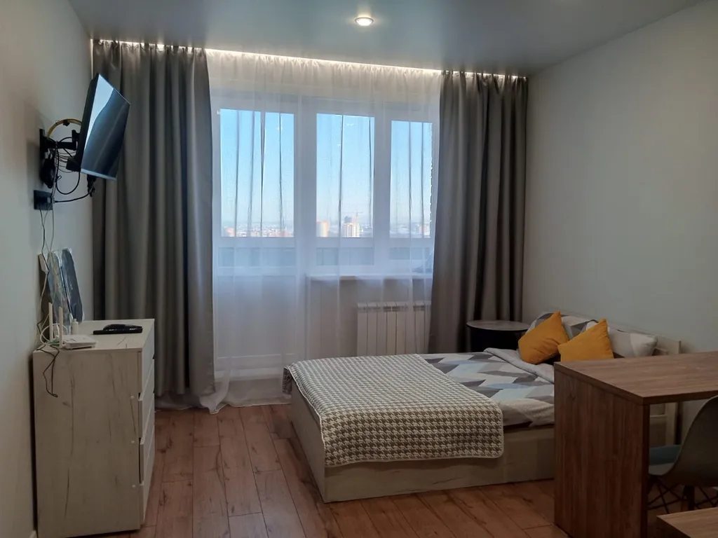 Уютная студия с видом на реку