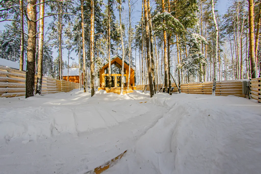 Дом с с чаном и сауной в сосновом лесу "Барн-хаус 2"