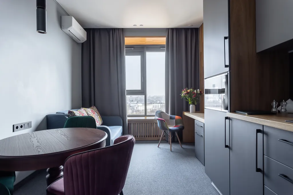 Квартира Квартира Семейный двухкомнатный  номер с потрясающим видом на Парк Победы — Москва