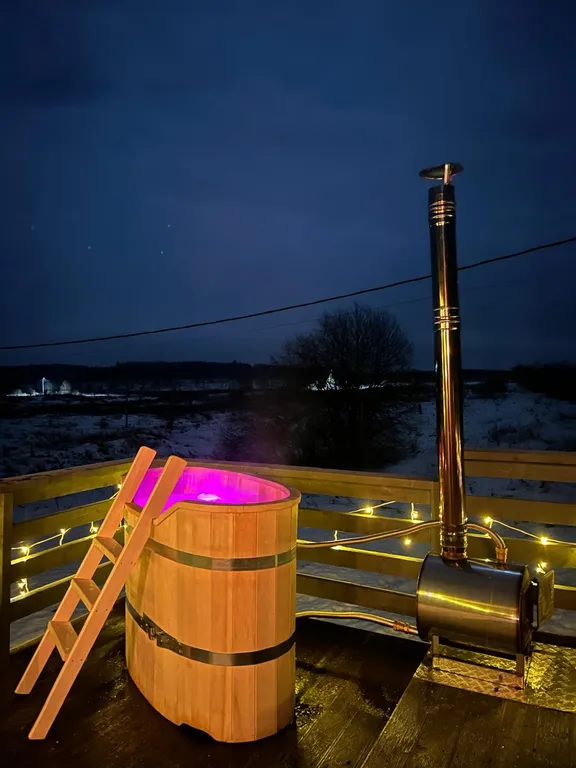 Dobrilovo Village уютный домик с видовой ванной, банным чаном и фурако