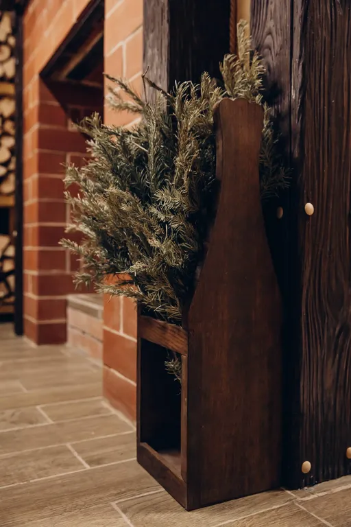 Домик в лесу с баней и чаном, A-frame Forest story