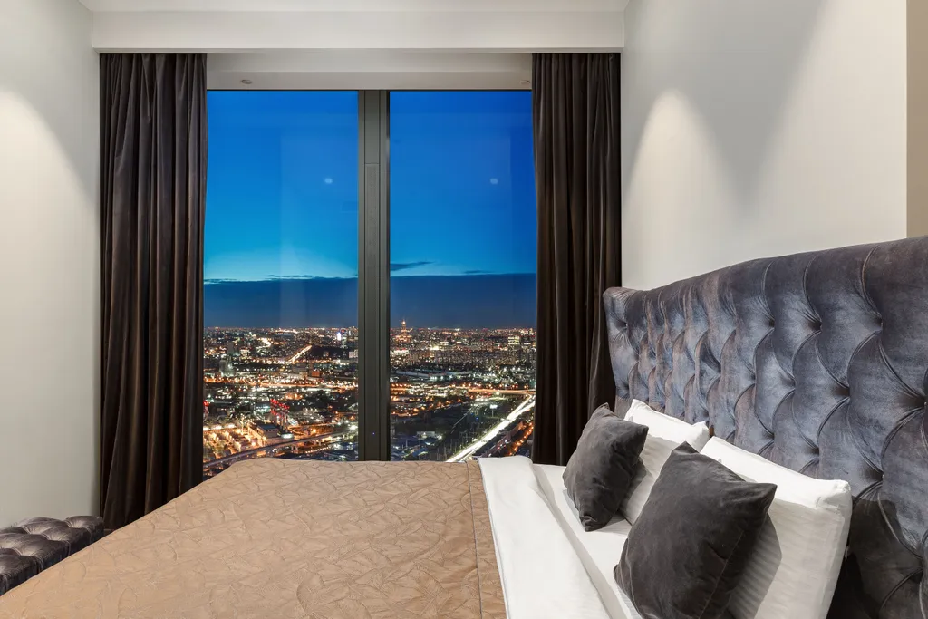 Топовый апарт на 53 этаже с двумя изолированными спальнями и двумя с/у