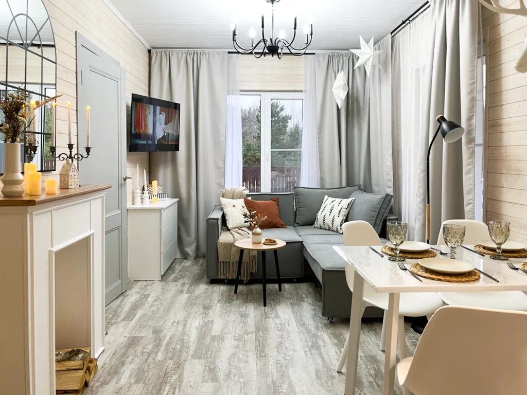 Коттедж Сканди дом с фотозонами и сауной у залива — Санкт-Петербург