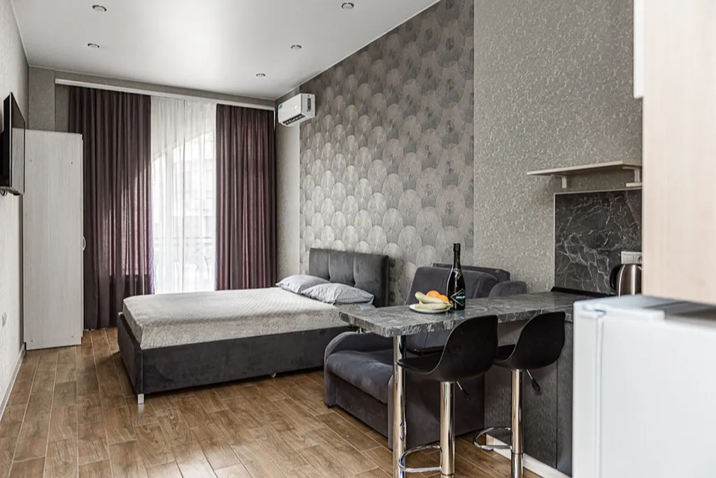 Квартира Квартира Студия с балконом и видом на море в ЖК Черноморский-2 — Геленджик