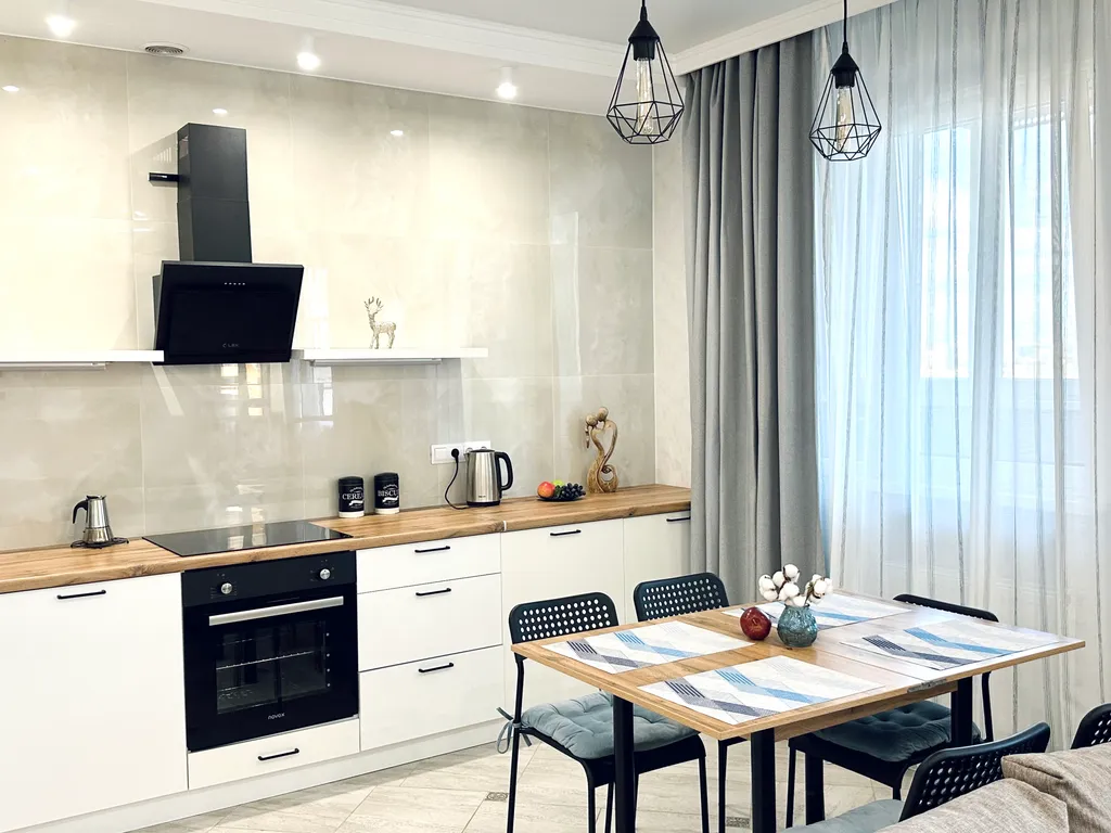 Квартира Стильные апартаменты с потрясающим видом на реку Кубань — Краснодар