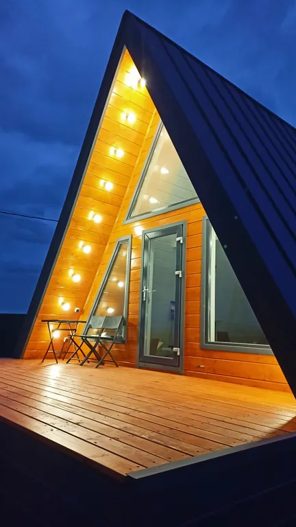 Стильный дом рядом с лесом