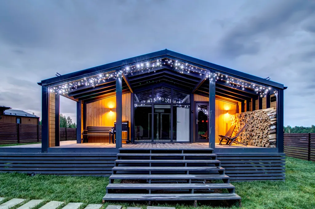 Уютный домик с видом на лес