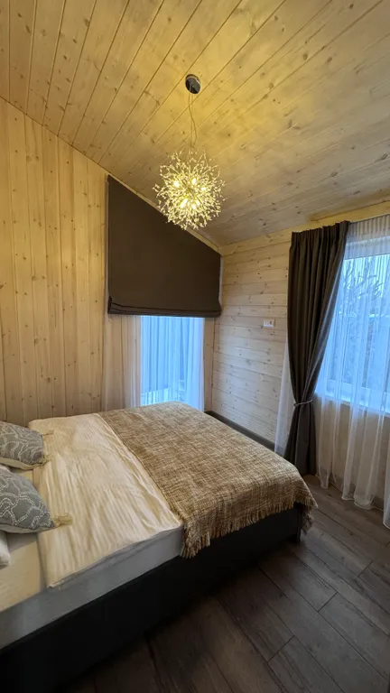 Дом с баней, сибирским чаном и теплой панорамной беседкой