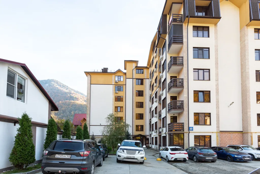 Уютная студия с видом на горы