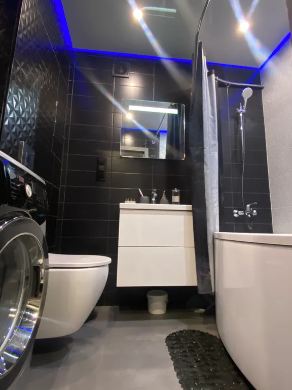 Дизайнерская 2к квартира с джакузи, камином и звездным небом в центре