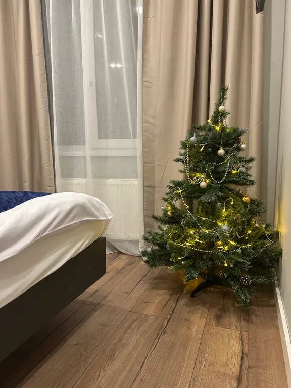 Квартира с большой кроватью рядом с аэропортом