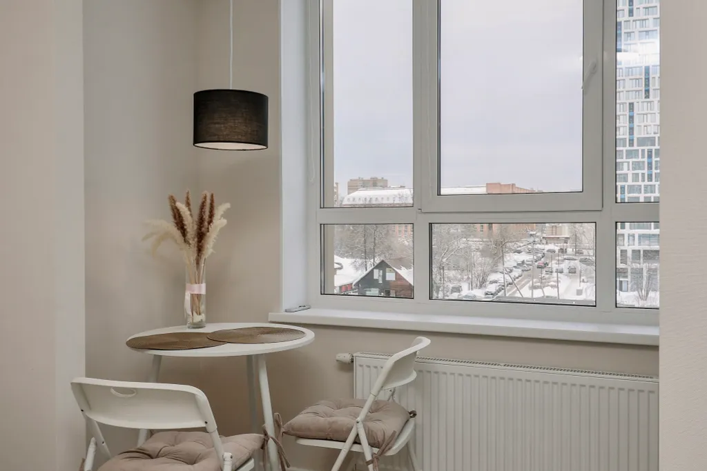 Великолепная студия, совмещенная с лоджией, для двоих гостей