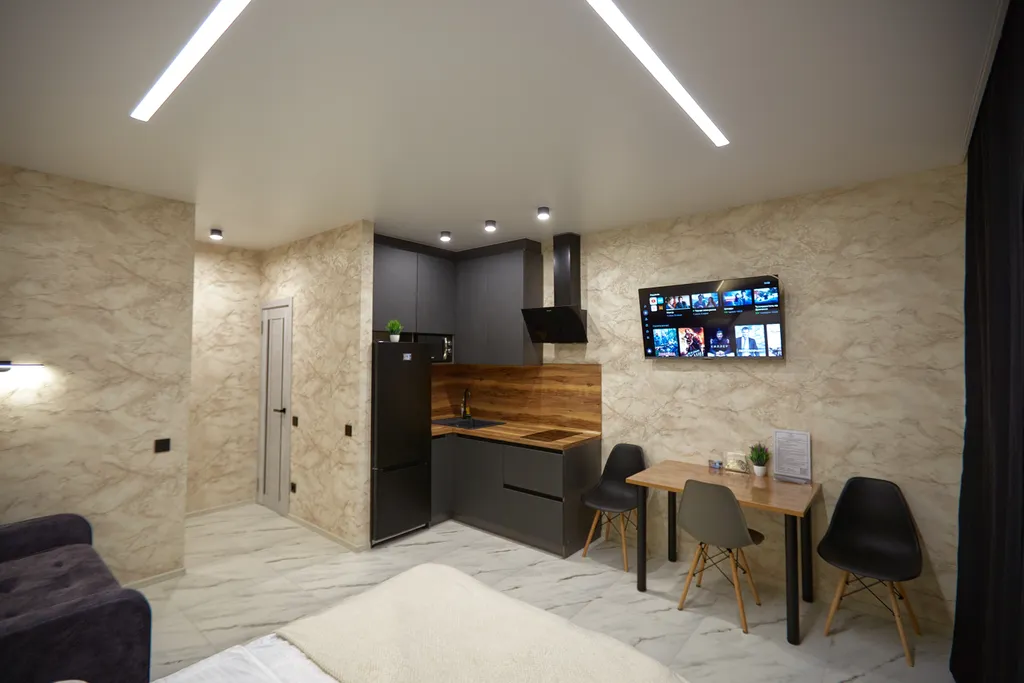 Новая студия с балконом на 14 этаже