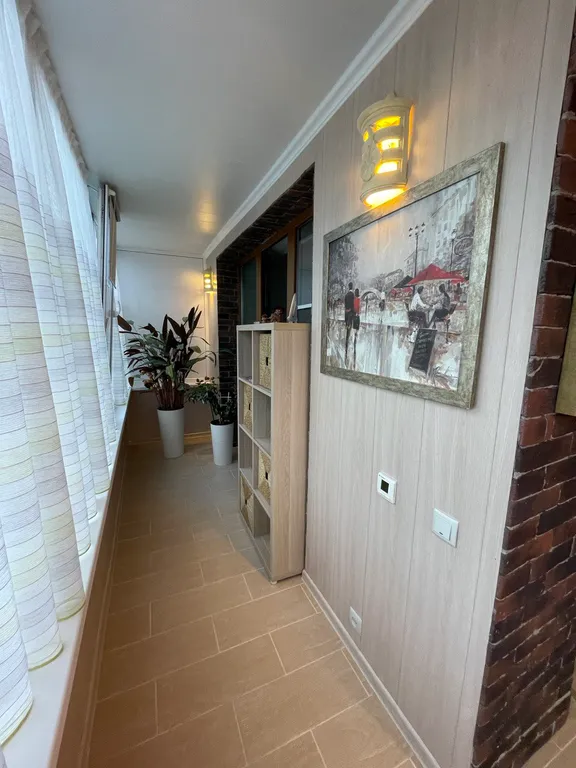 Уютная квартира с проходной лоджией с видом на вулкан