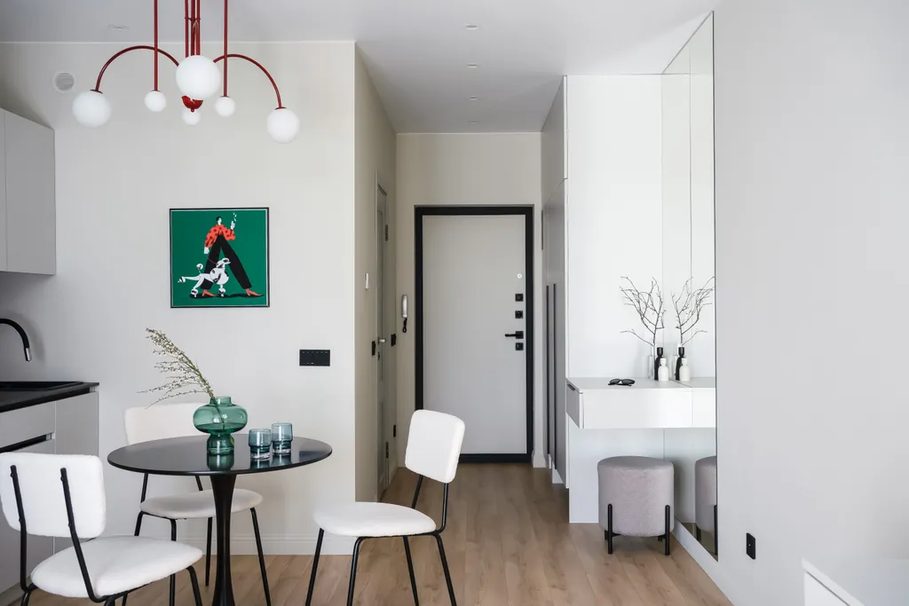 Квартира Квартира Дизайнерская студия Ривьера с балконом и ванной — Калининград