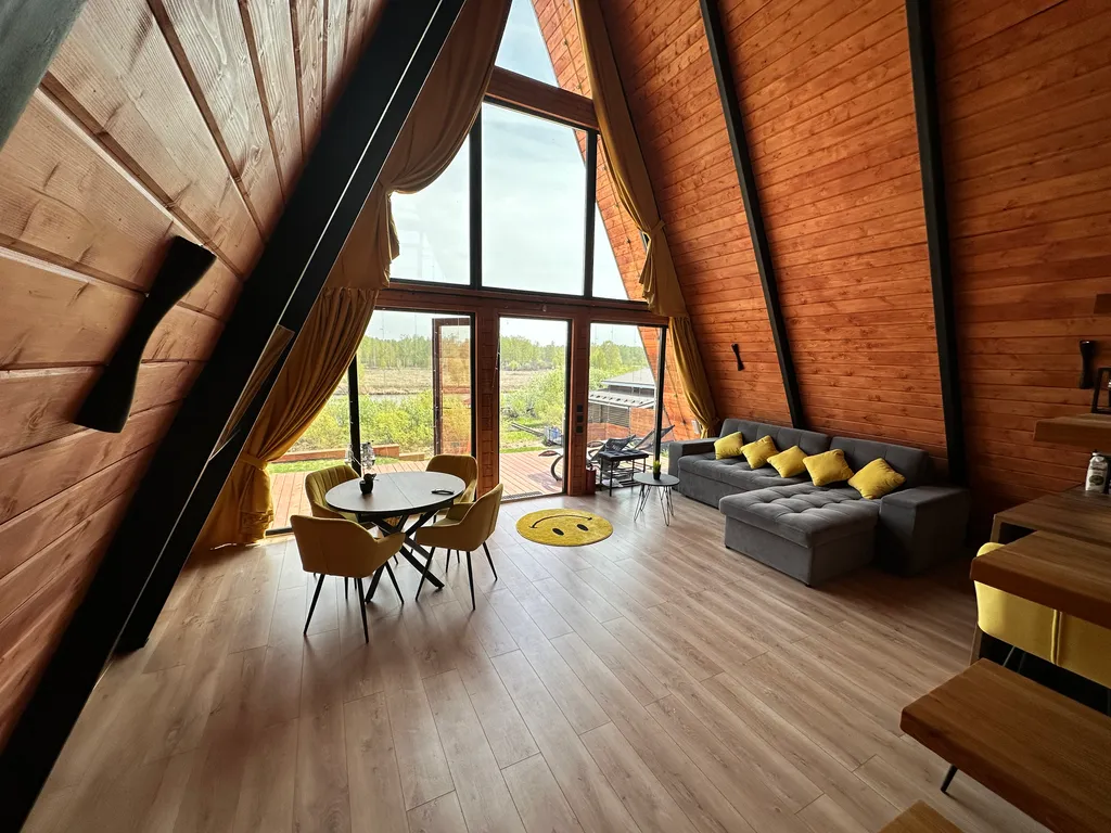 Треугольный дом А-фрейм рица