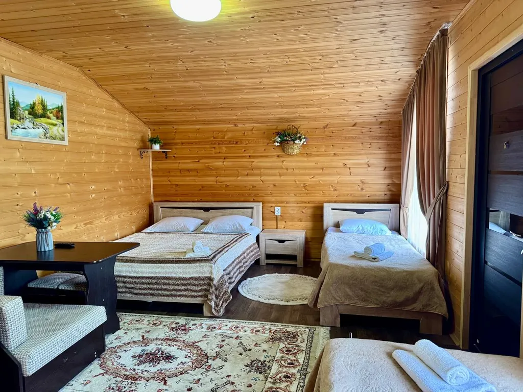 1-комнатный дом с двуспальной кроватью №1 и №4