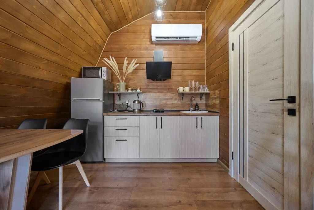 Коттедж Коттедж Шале с 1 спальней, кухня-гостиная с диваном и ванной комнатой — Мезмай