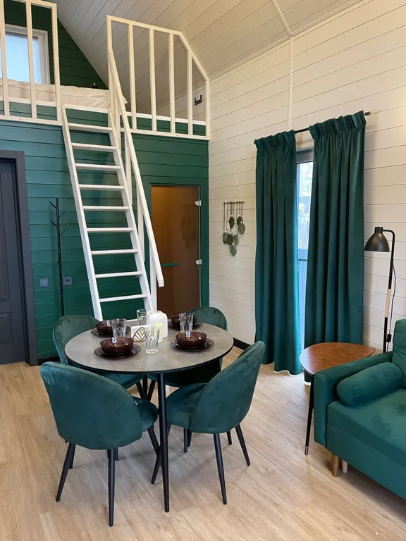 Новый современный дом с сауной в стиле барн хаус