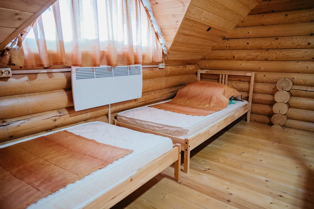 Семейный номер гостевого центра на берегу пруда (прокат снегохода)