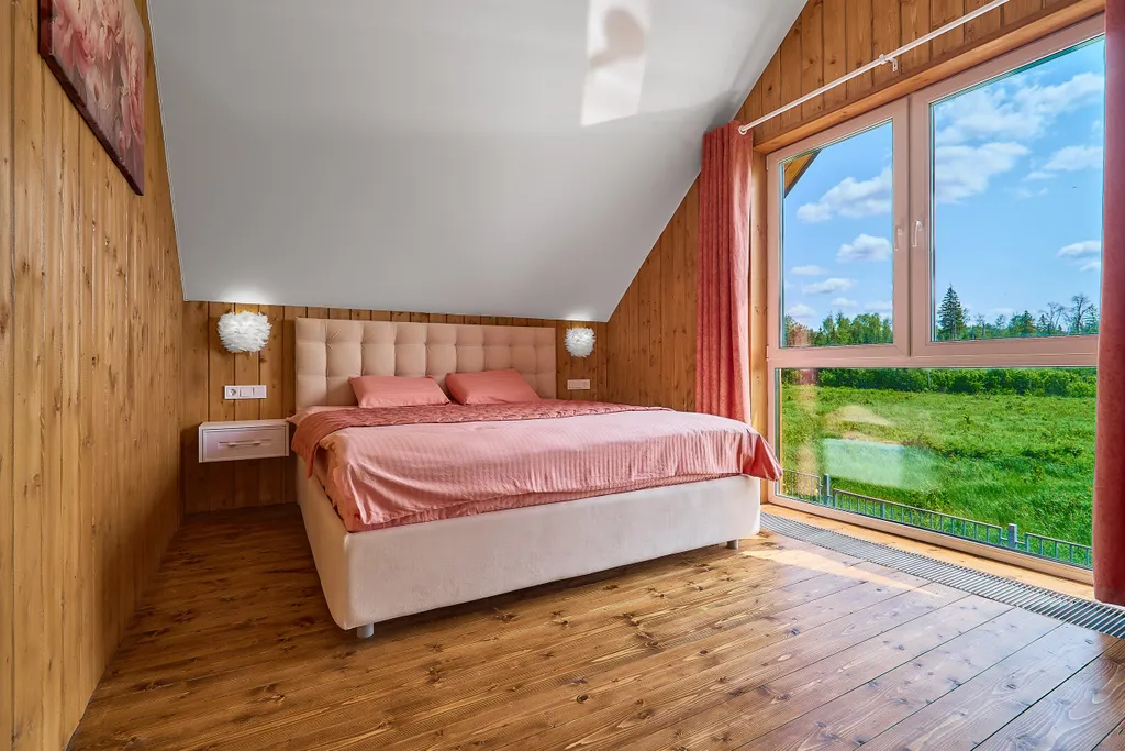 Коттедж Барнхаус с баней, видом на лес — Истра