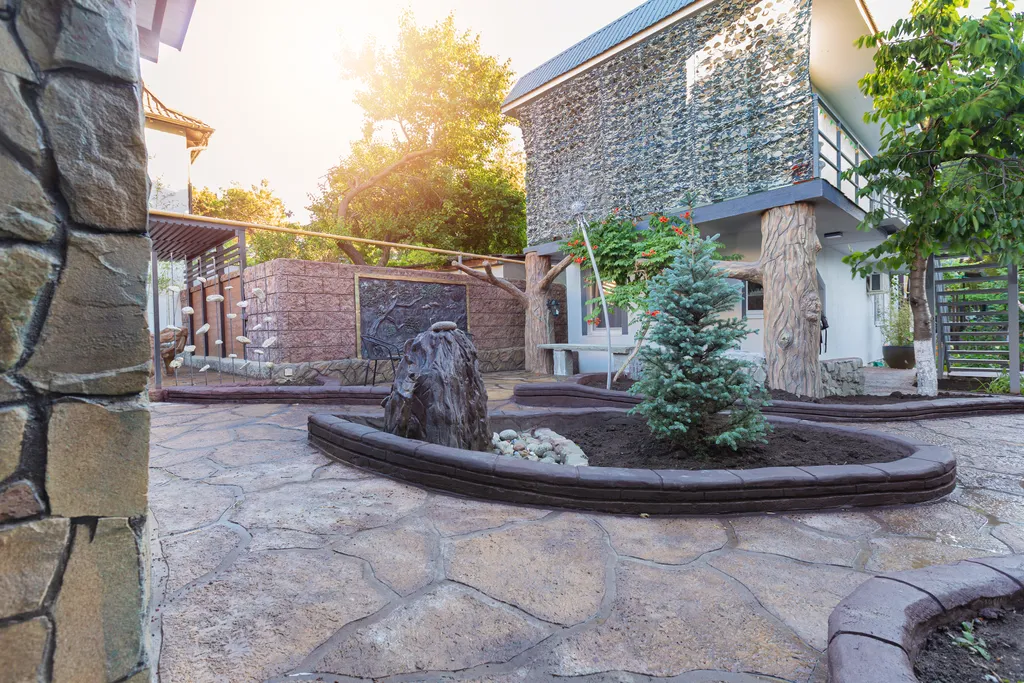 Квартира Квартира Студия с кухней, террасой, жаровней, барбекю, водопадом 20м2 — Геленджик