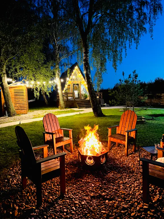 Треугольный дом с баней и сибирским чаном