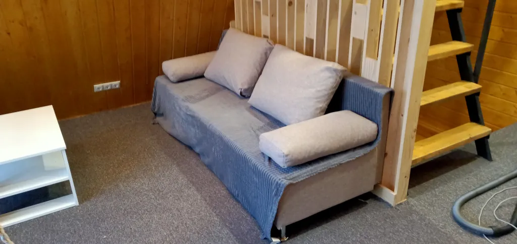 Большой а-фрейм дом с баней с сибирским чаном