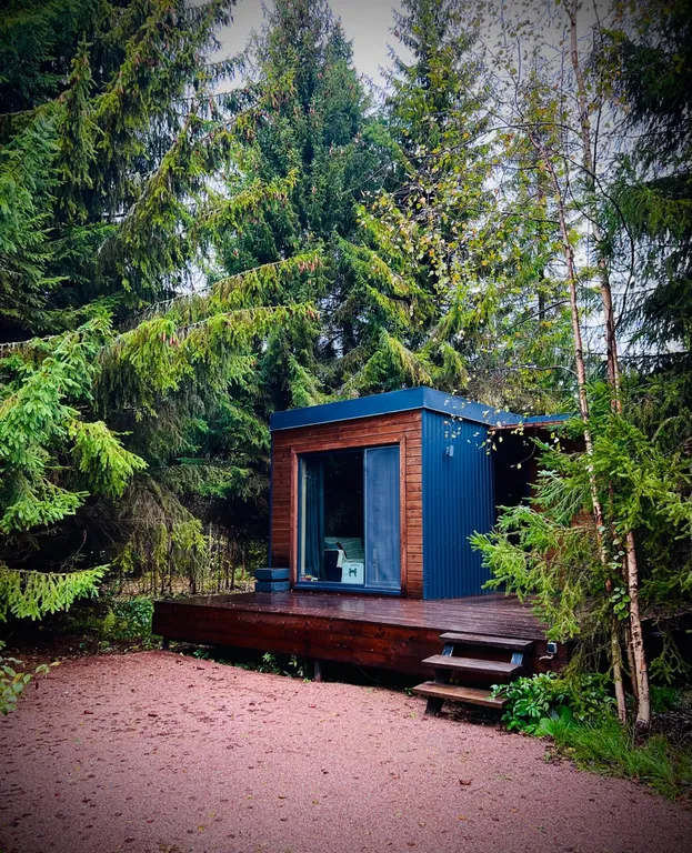 Коттедж Дом с панорамными окнами в лесу — Ломоносов