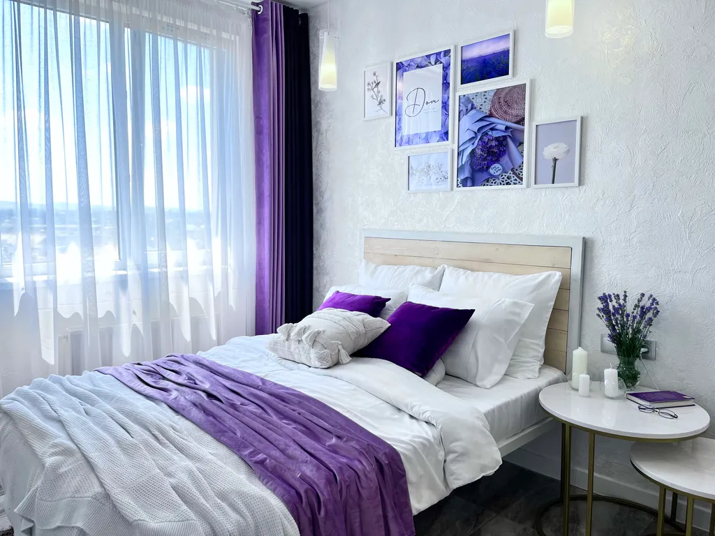 Квартира Уютная квартира в фиолетовых тонах — Симферополь
