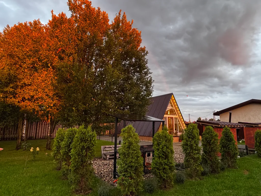 Уютный a-frame дом