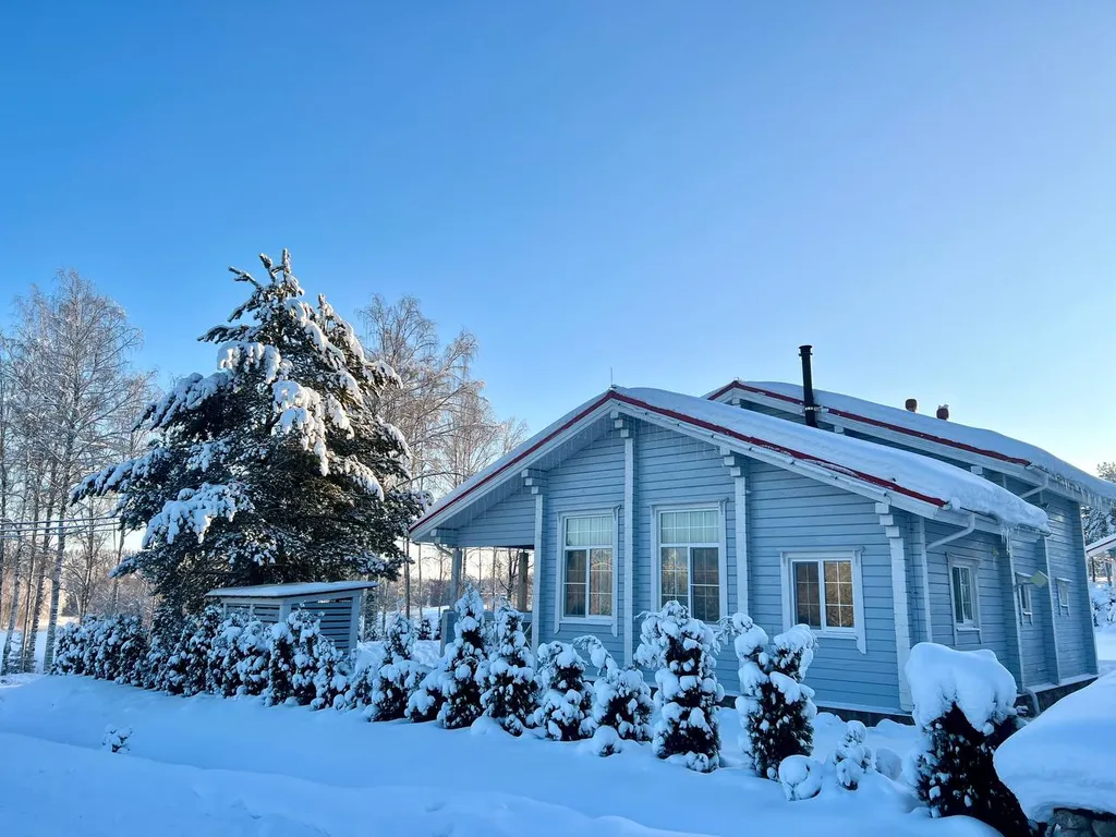Большой дом N2 с сауной и камином на озере Лунном