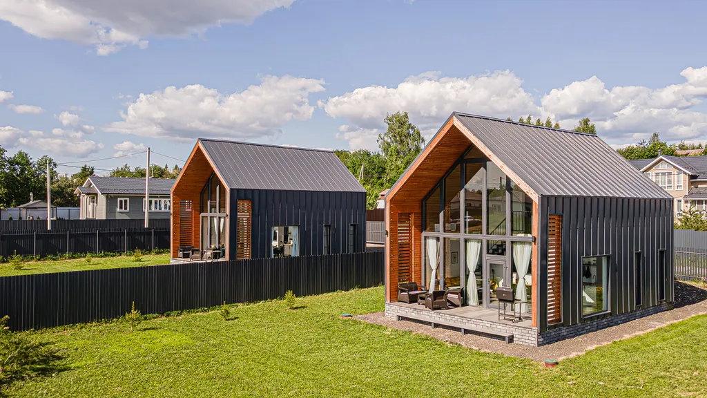 Современный барн вблизи лучших склонов Подмосковья