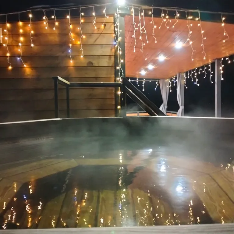 Уютный дом с баней и чаном