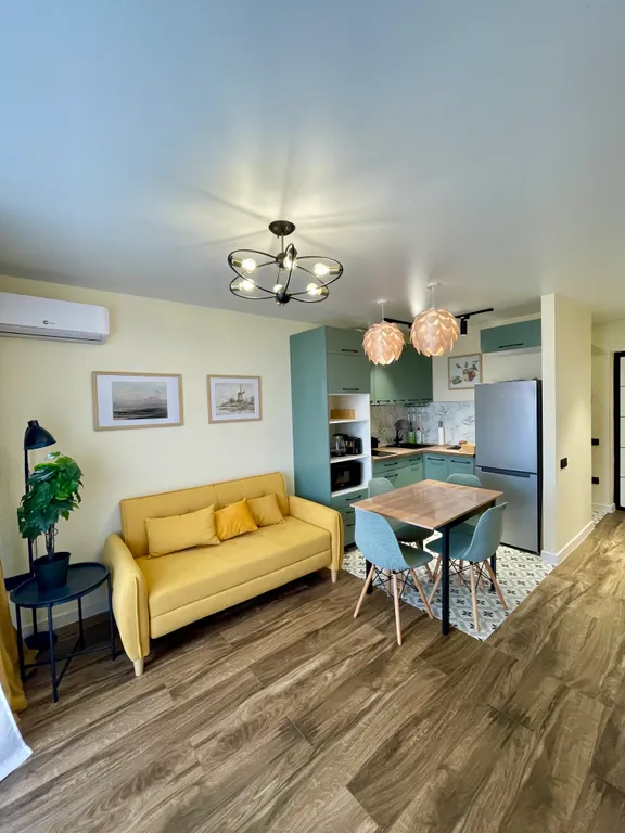 Квартира Квартира Дизайнерский апартамент с бассейном у моря — 300 метров — Анапа