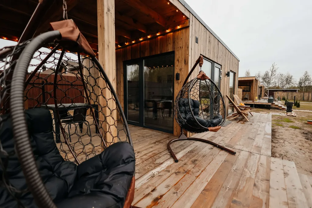 Коттедж Уютный глэмпинг для компании (6 отдельных домиков + территория) — Конаково