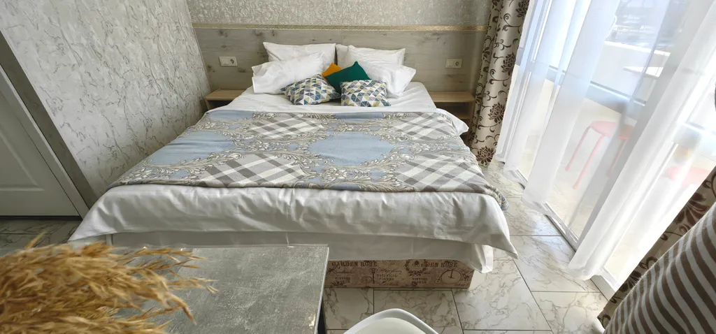 Уютный апарт с балконом, отопление, беседка, парковка