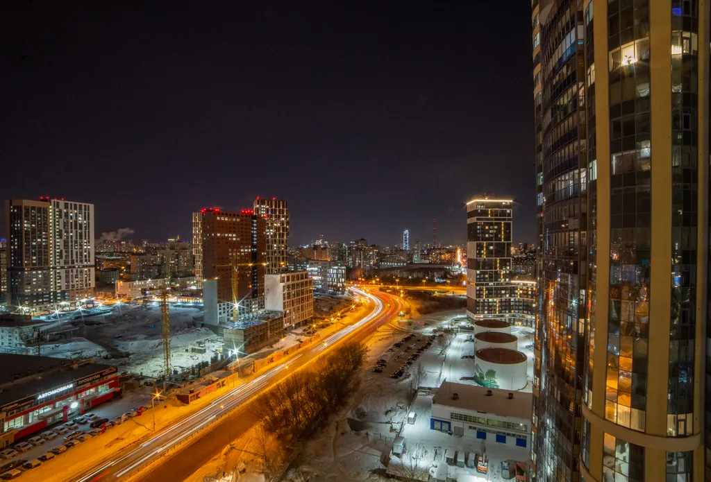 Бордовый закат в Чемпион-парк