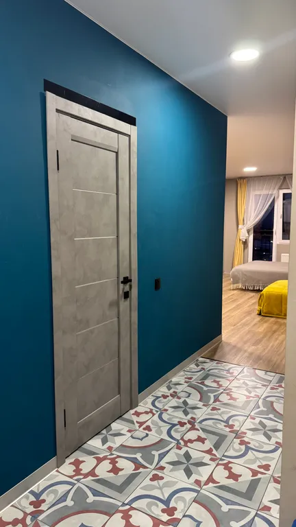 Большая студия в центре на 22 этаже с видом на реку и колесо обозрения