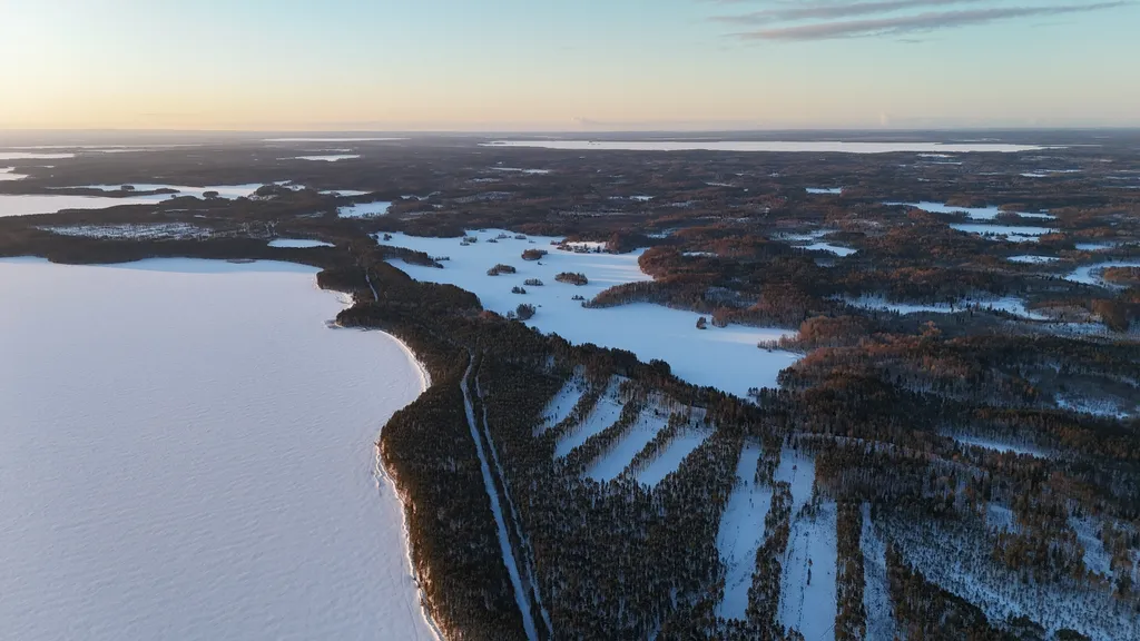 Коттедж Воттоваара с сауной и видом на озеро