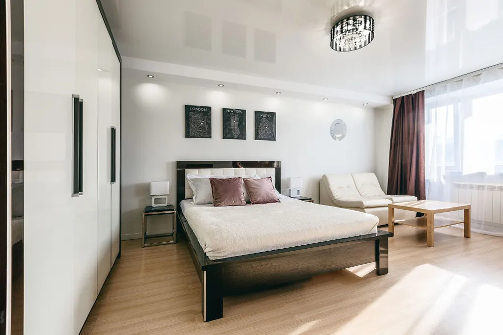 Квартира с кондиционером и горячей водой, центр