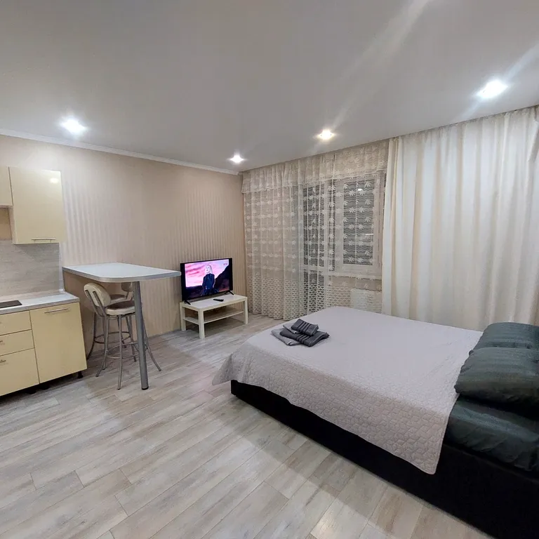 Уютная студия с шикарным видом из окна и с очень удобным месторасположением