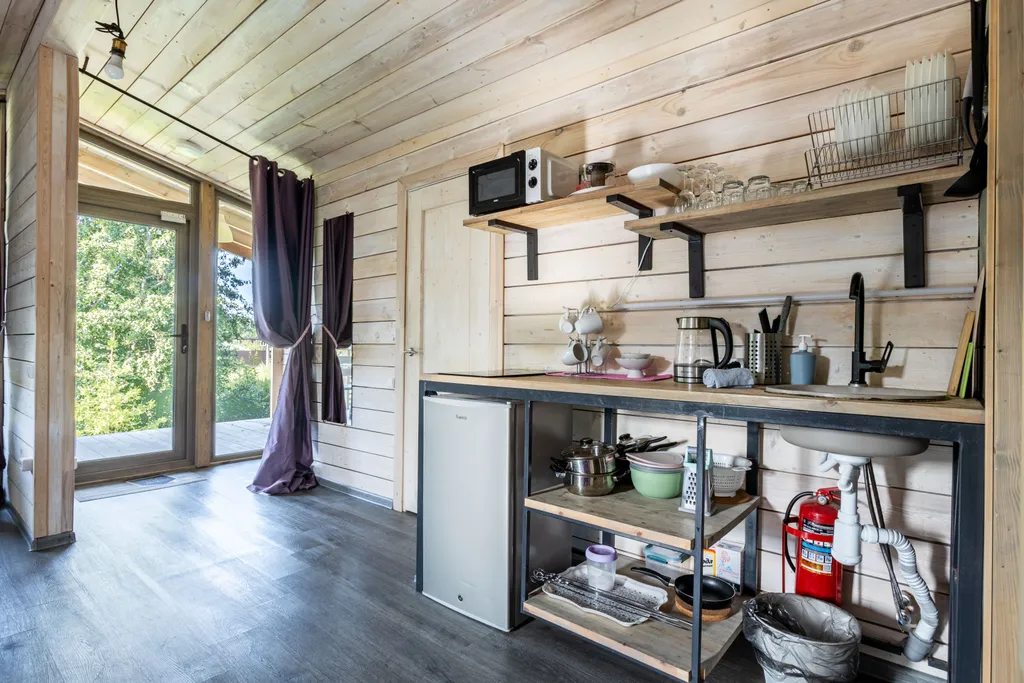 Коттедж на 6 гостей с 2-мя спальнями и кухней-гостиной