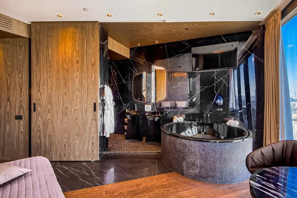 Роскошная студия с джакузи на 77м этаже Федерация