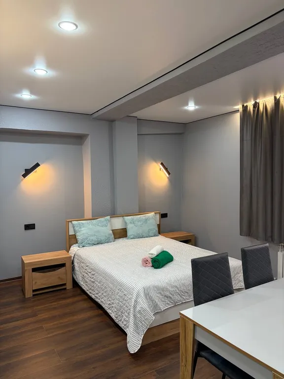 Студия в центре Домбая с видом на горы(у подъемников)