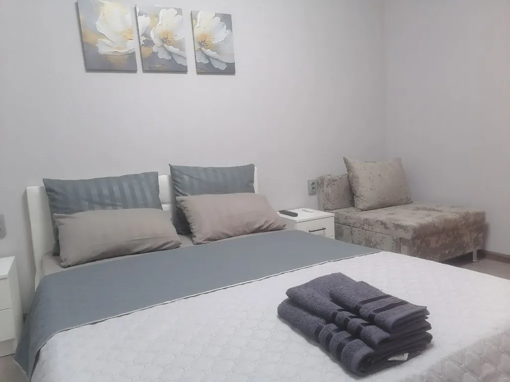 Уютная квартира с двуспальной кроватью