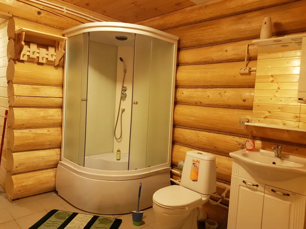 Коттедж с 1-й спальней, камин + сауна