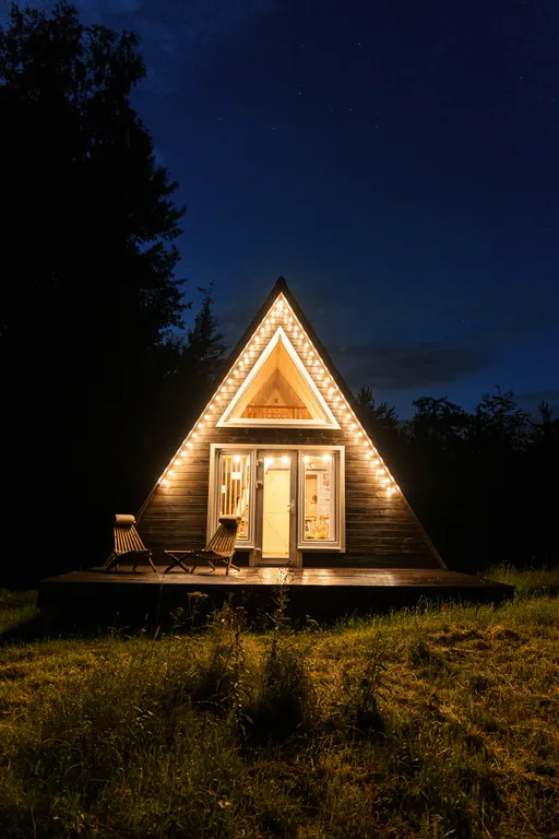 Papino village blue домик рядом с водопадом и лесом