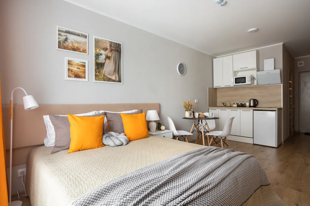 Квартира Уютная студия рядом с метро Парнас в ЖК Старт — аренда посуточно в Парголово